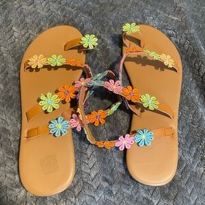 Colorful Floral Sandals